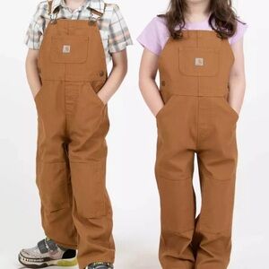 Carhartt Brown Workwear Overalls Durable Canvas